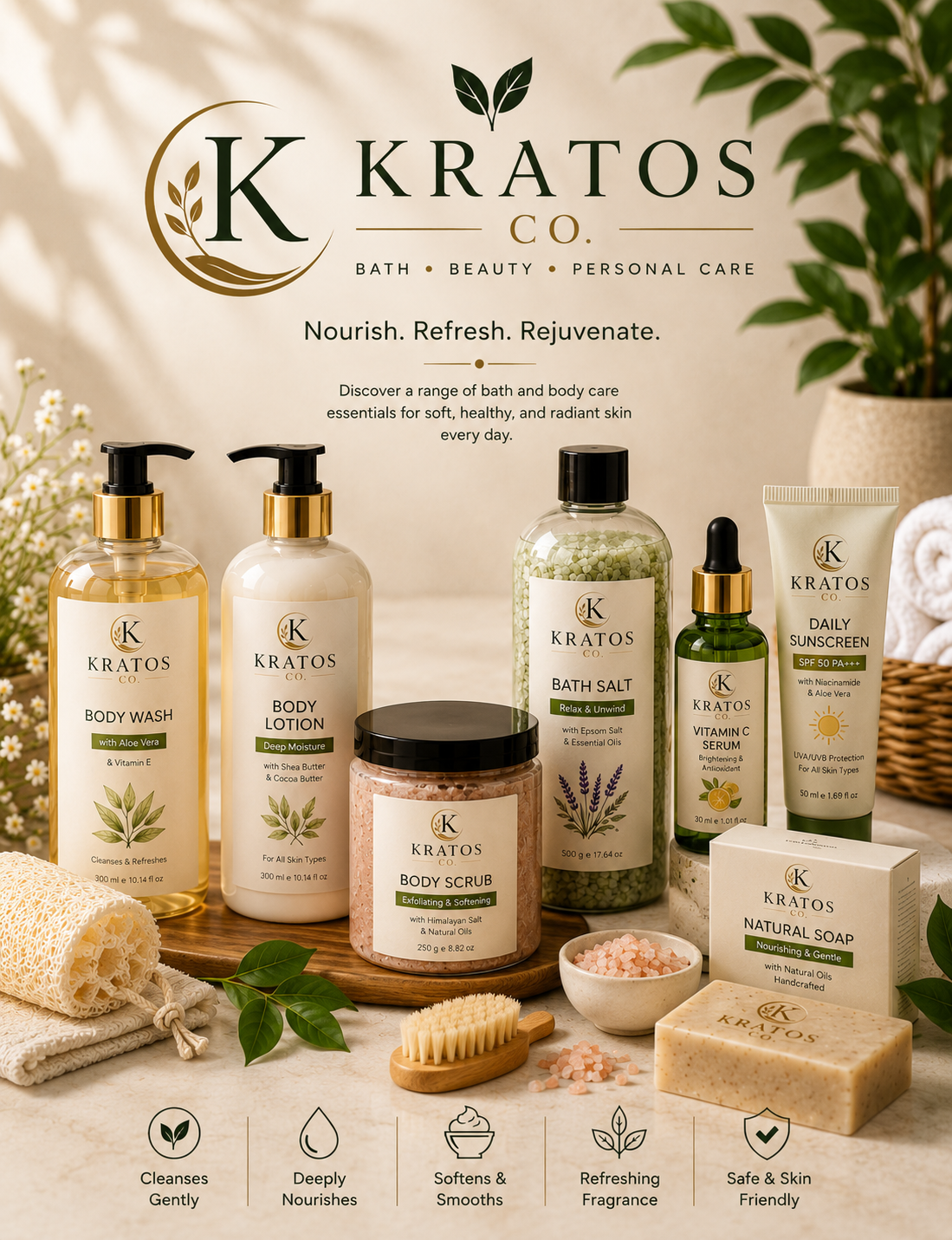 Home bath body care